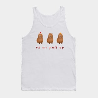 Capybara Triplets Ok We Pull Up Tank Top